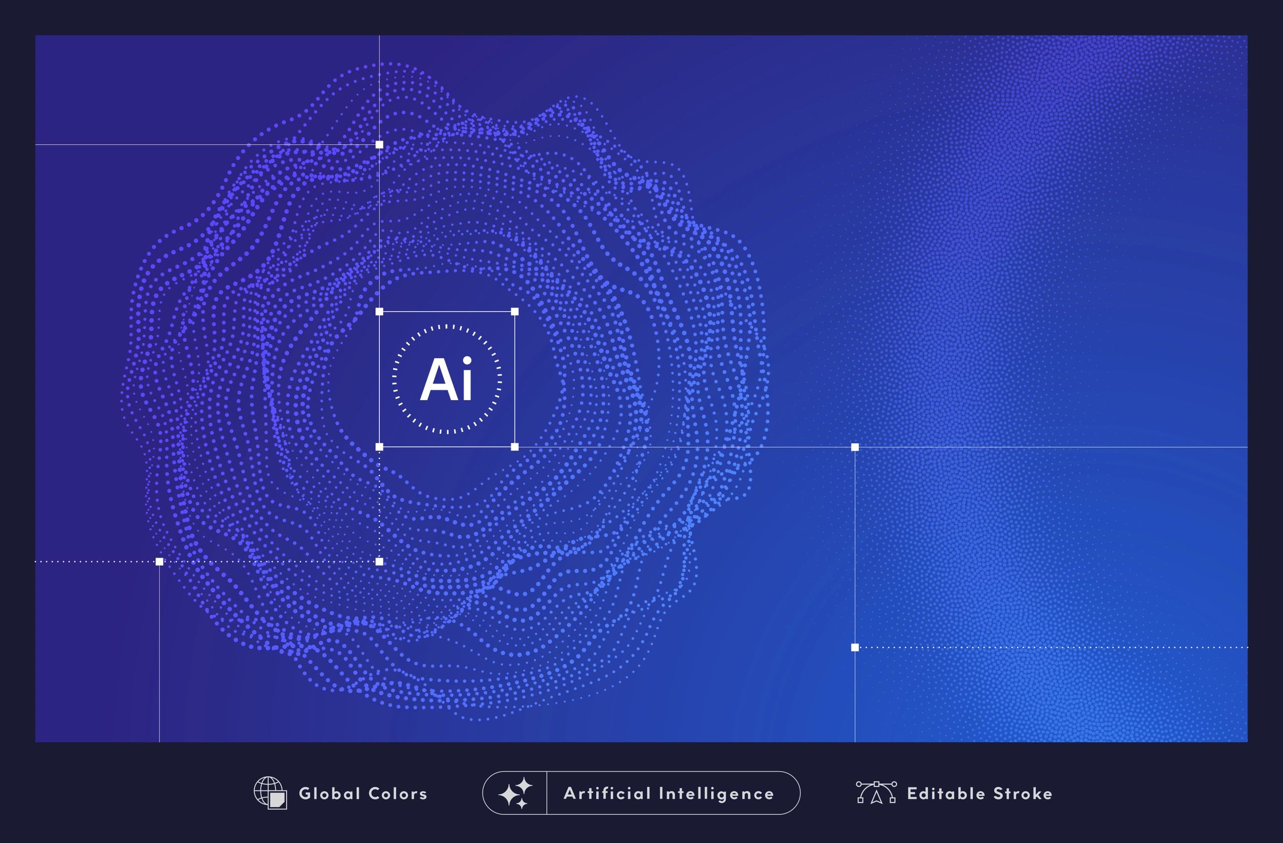 Abstract blue technology background used as testimonial avatar