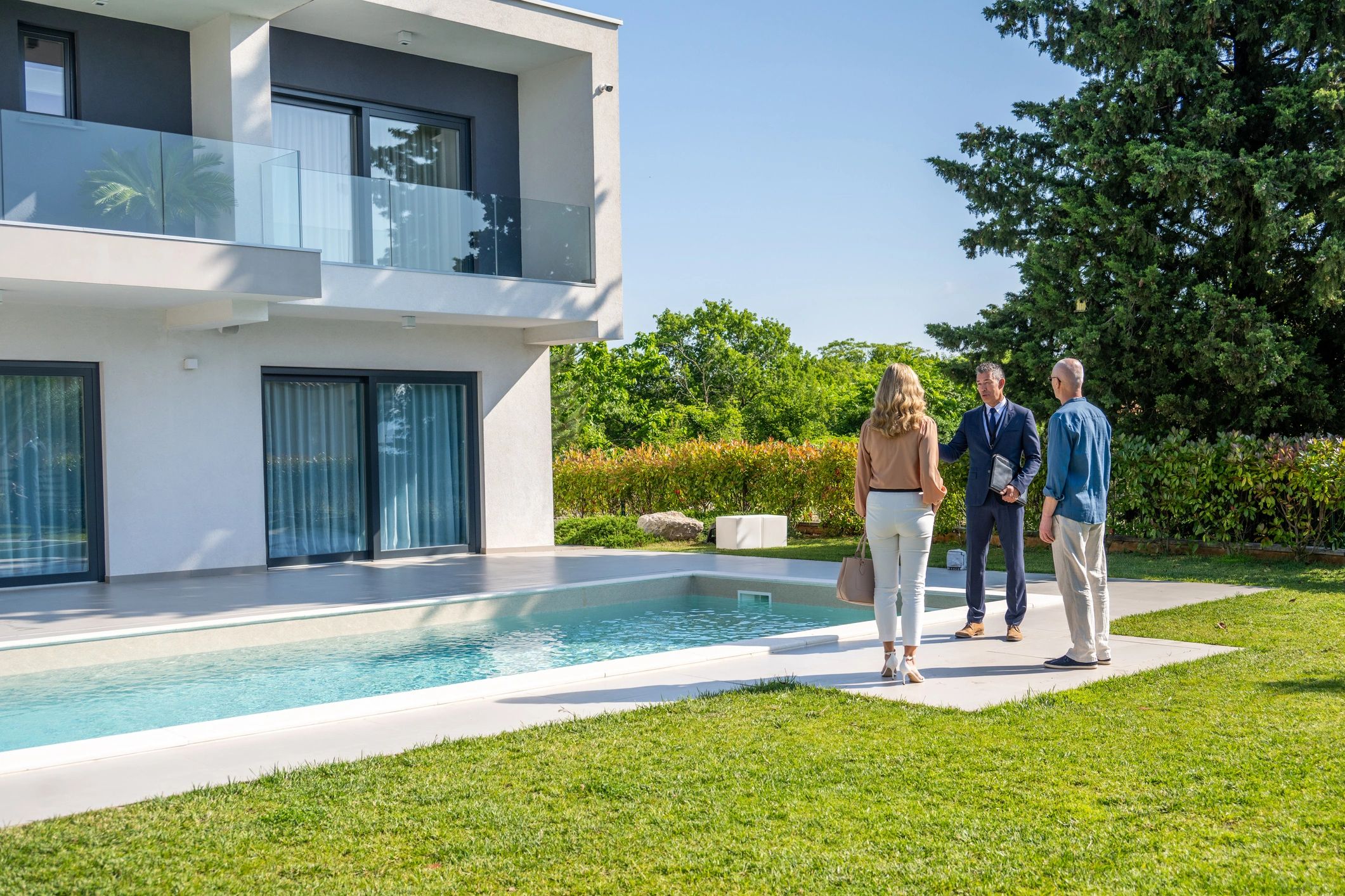 Real estate brand showcasing a premium property