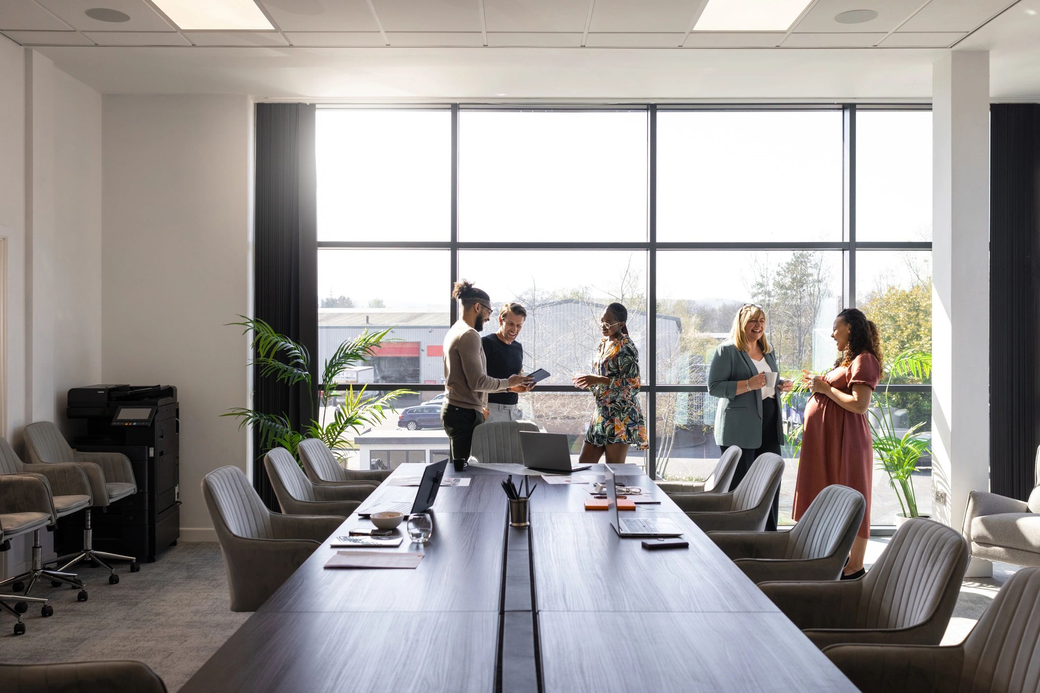 Executive cinematic brand environment