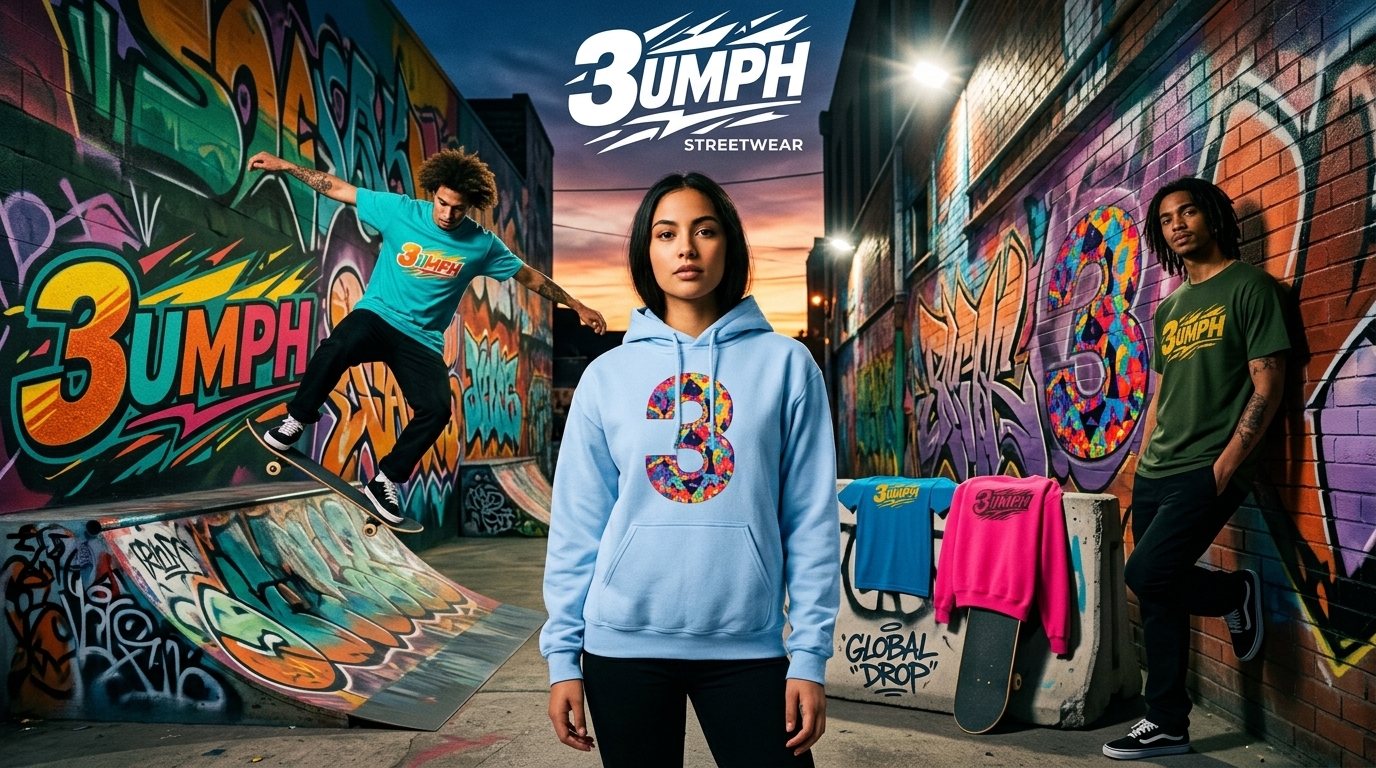 3umph Studios streetwear banner